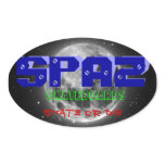 spaz tag oval stickers