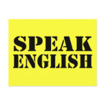 Speak English postcards