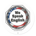 Speak English stickers