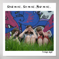 Speak no evil ... See no evil ... Hear no evil ... Poster