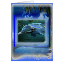 Speak Thy Peace Dolphin Throat Chakra Card