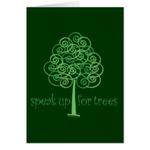 Speak Up for Trees - Tree Hugger Greeting Cards