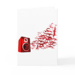 Speaker Birds - Music DJ Loud Disc Jockey Greeting Card