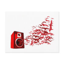 Speaker Birds Post Card