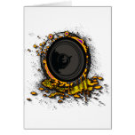 Speaker Graffiti - DJ Music Loud Party Clubbing Greeting Card