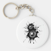 Speaker Splatter Key Chains