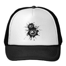 Speaker Splatter Mesh Hats