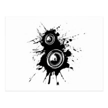 Speaker Splatter Postcard