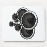 Speaker Wall - DJ Disc Jockey Music Speaker Noise mousepads