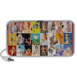 Speakers Pin-up Girls Collage Vintage Retro 2