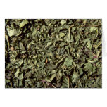 Spearmint leaves cards