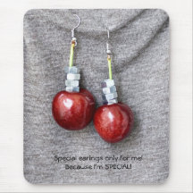 Special Cherry-Nut Earings Mousepad