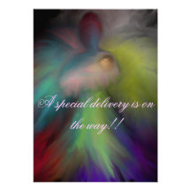 Special Delivery Angel, Baby Shower Invitations