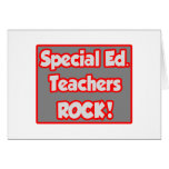 Special Ed. Teachers Rock! Cards