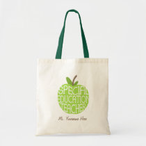Special Education Teacher Green Apple Bag bags