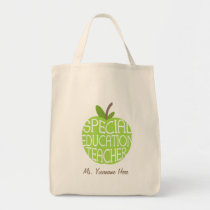 Special Education Teacher Green Apple Bag bags