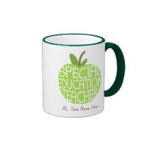Special Education Teacher Green Apple Mug mugs