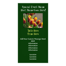 Special Event Spring Invitations Photo Cards Tulip