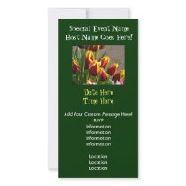 Special Event Spring Invitations Photo Cards Tulip