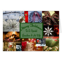Special grandson and his wife Christmas Greeting Cards
