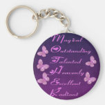 Special Mother Design with Butterflies Key Chains