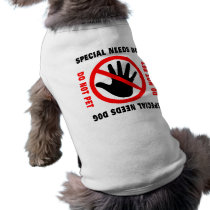 Special Needs Dog t-shirt for dogs