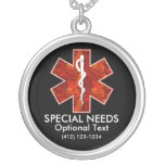 Special Needs Medical   Necklace: Customizable