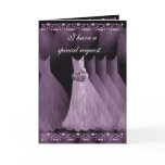 SPECIAL REQUEST - Wedding Invitation Purple Gowns