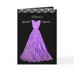 SPECIAL REQUEST - Wedding Invitation PURPLE Gowns