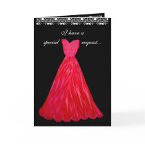 SPECIAL REQUEST - Wedding Invitation RED Gowns
