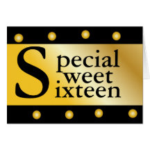 Special Sweet Sixteen Party!-Customize Greeting Cards