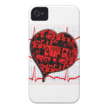 SPÉCIALITÉS MÉDICALES DU COEUR ECG DE CCU COQUE Case-Mate iPhone 4