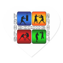Spectacular Boxing Heart Stickers