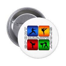 Spectacular Karate Pinback Buttons