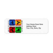 Spectacular Motocross Labels