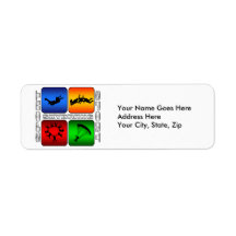 Spectacular Skydiving Return Address Label