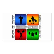 Spectacular Weight Lifting Business Cards