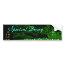 Spectral Decay Ladyscape Bumper Stickers