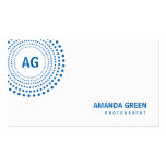 Spectrum Monogram Business Card (Blue)