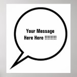 Speech Balloon Print