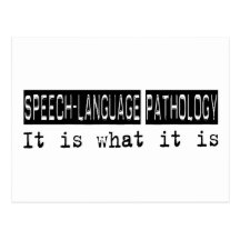 Speech Language Pathology It Is Post Card