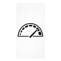 Speed car speedometer custom photo card