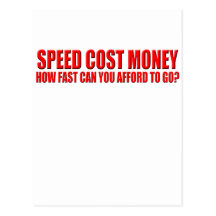 speed costs post card