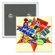 Speed Demon Baby Boomer Button