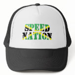 Speed Nation Jamaican Flag Trucker Hat