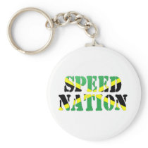 Speed Nation Jamaican Flag Key Chain