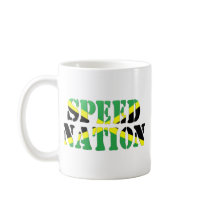 Speed Nation Jamaican Flag Coffee Mug