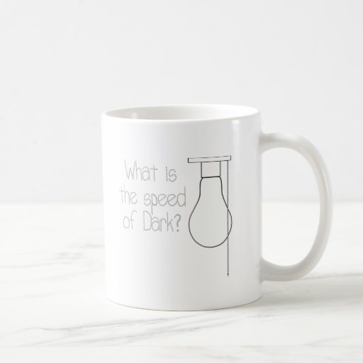 speed of dark coffee mug