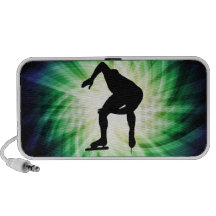 Speed Skater Gift Laptop Speaker