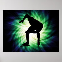 Speed Skater Gift Posters